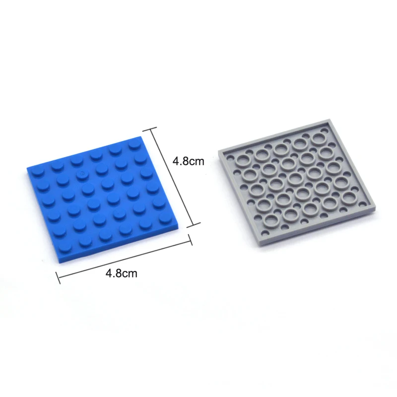 10pcs DIY Building Blocks Thin Figures Bricks 6x6 Dots 12Color Educational Creative Compatible With Brand Toys for Children 3958 2