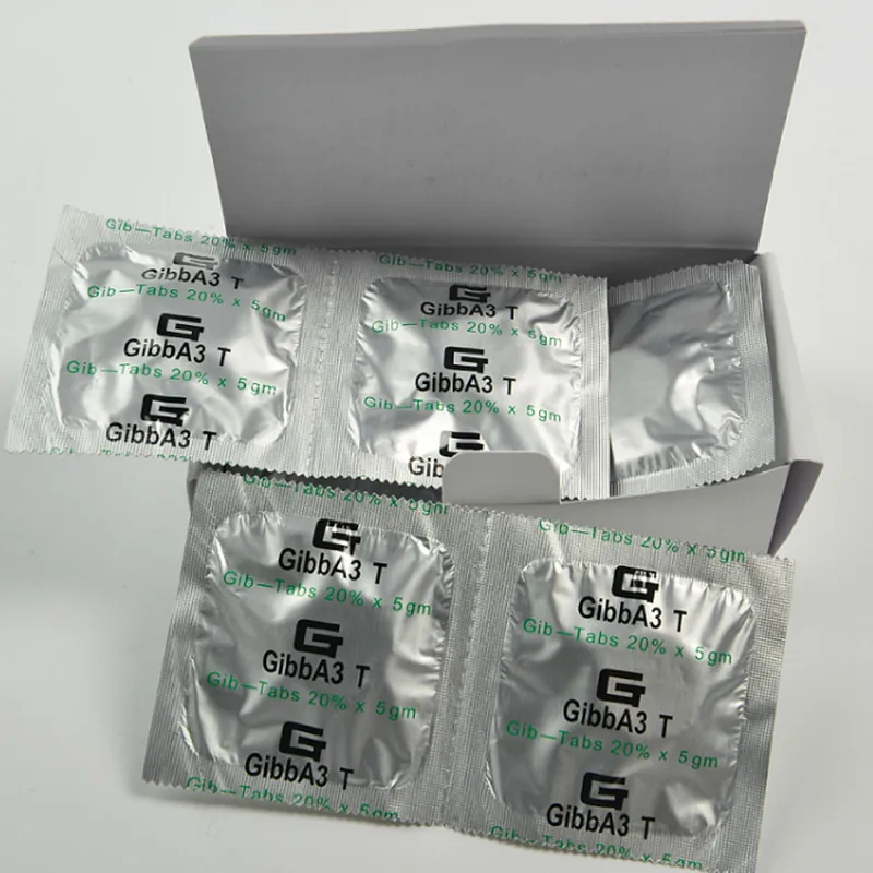 50 Piece Top quality 10%TB 20%TB GA3 gibberellic acid tablet water solube GA3 make fruit become big and sweet
