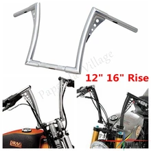 1" 16" Rise 1-1/" мотоцикл Кафе Racer APE вешалка руль жир бар для Harley FLST FXST Sportster XL Softail Dyna Touring