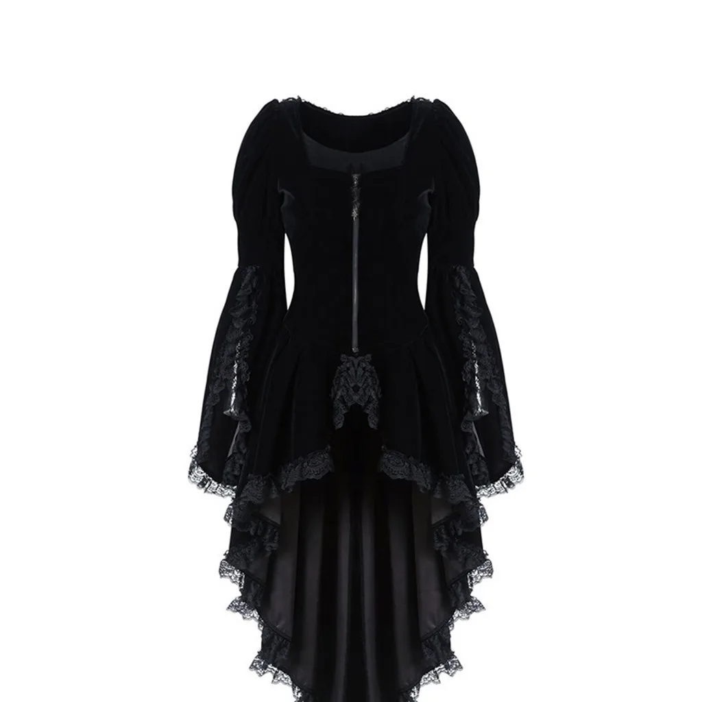 Для женщин куртки с разрезом "ласточкин хвост" Вечеринка Винтаж пальто обтягивающие платья с завязками с длинным рукавом кружева шить куртки пальто Chaqueta Mujer