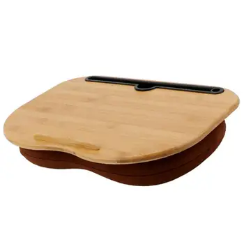

Multifunctional Lap Desk Portable Laptop Tablet Bamboo Computer Table With Phone Tablet Holder For IPad Study Work