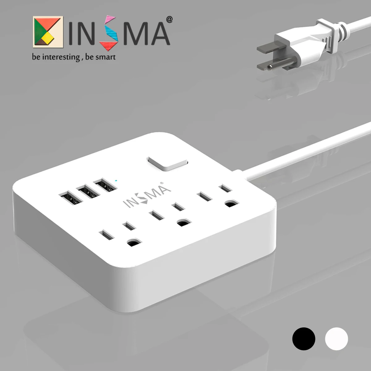5 в 3 А силовое гнездо для шнура удлинителя 3 USB силовой полосы 3 розетки адаптер США розетка настенное зарядное устройство адаптер док-станция для домашнего офиса