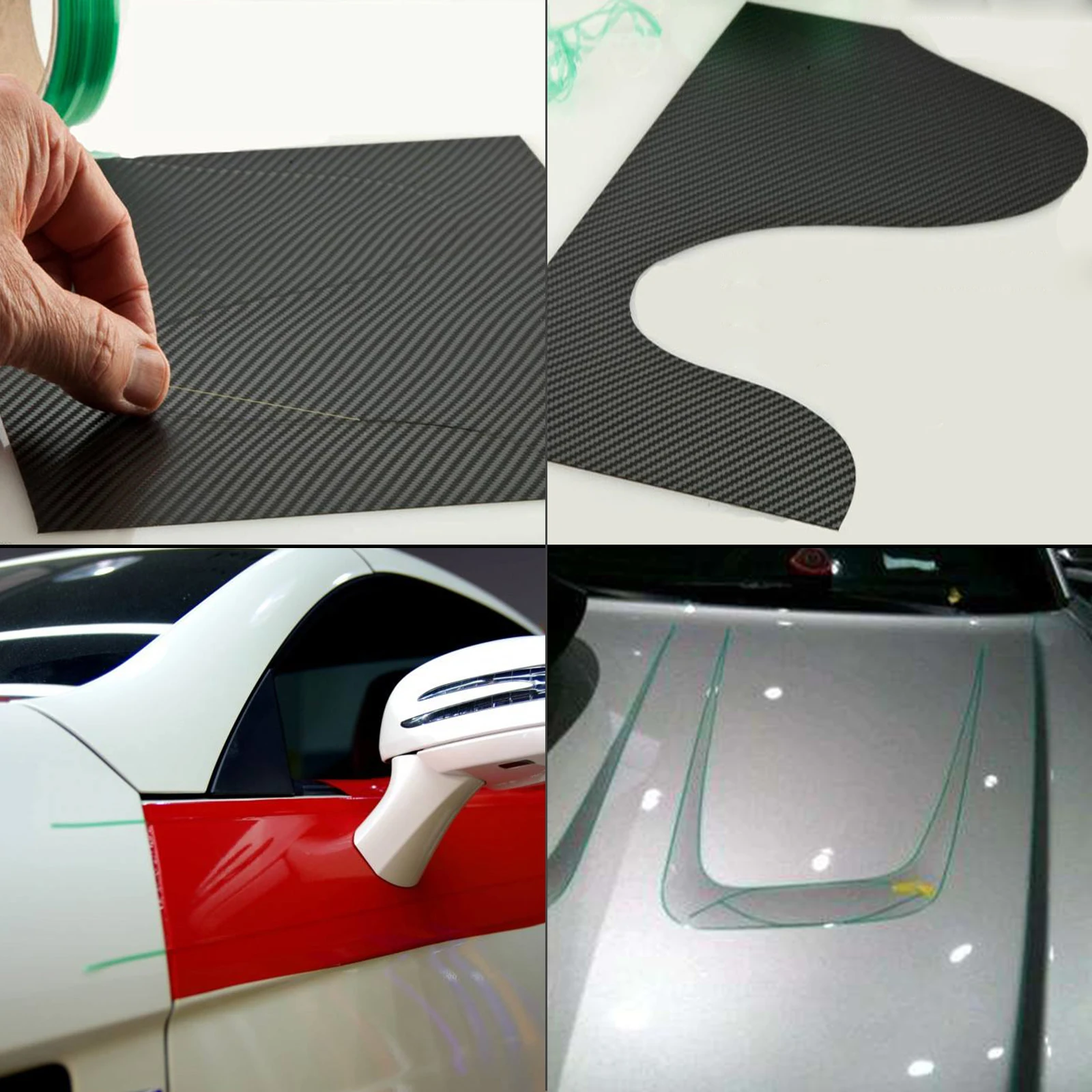 Car Wrap Sticker Scraper Kit Vinyl Wrapping Carbon Fiber Install