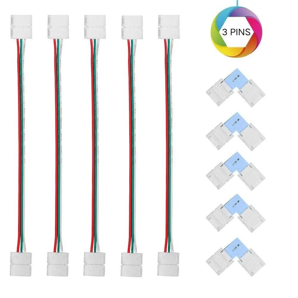 RGB 3528 5050 4Pin светодиодный светильник комплект лент-коннекторов PCB ленточный кабель PCB зажим-адаптер, предоставляет Большинство деталей для DIY - Цвет: type B