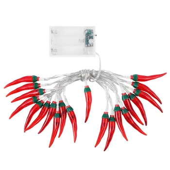 

Chili String Light Lifelike Battery Powered LED Light String Pepper Lamp String for Fence Deck