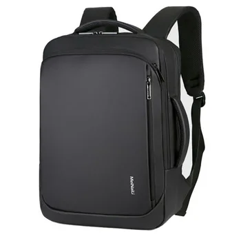 

15.6 Inch Laptop Backpacks Men Business Notebook Waterproof Backpack USB Charging Large Capacity Travel Bagpack Black