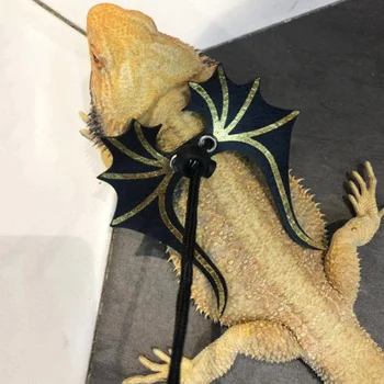 

Harness Leash Bearded Dragon Harness Rope new S/M/L Lizard Leash Reptile Pet Outdoor Carrying Walking Adjustable Oc14