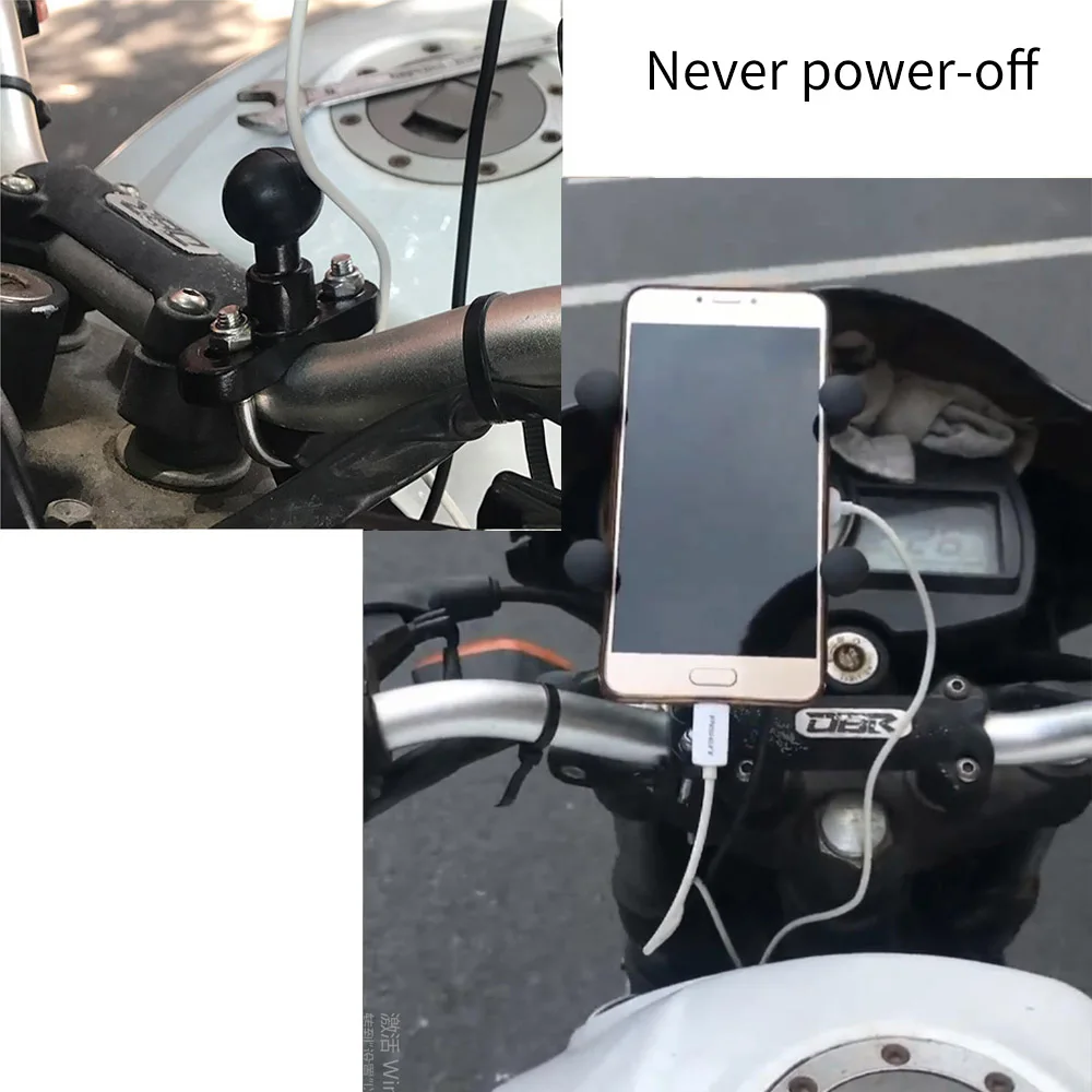 Suporte para Celular e Smartphone Trilho de Montagem x para Guidão de Motocicleta para Gopro 7 + 6s Tuyu 7 Ram - Image 6