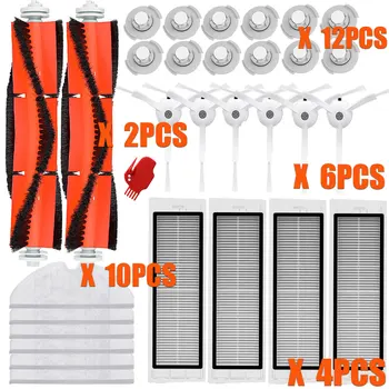 

for Xiaomi Roborock Robot S50 S51 Vacuum Cleaner Spare Parts Kits Mop Cloths Wet Mopping filter Side Brush Roll Brush wheel box