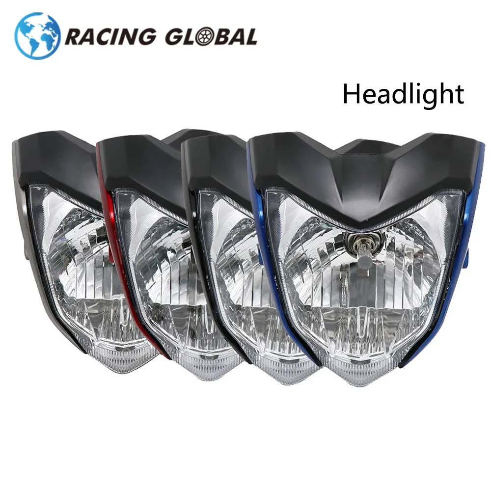 Alconracing Motorcycle Headlight Assembly With Bulb Bracket Universal