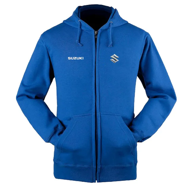 for Suzuki logo zipper sweatshirts coat custom 4S shop zipper hoodie jacket m - Цвет: 2