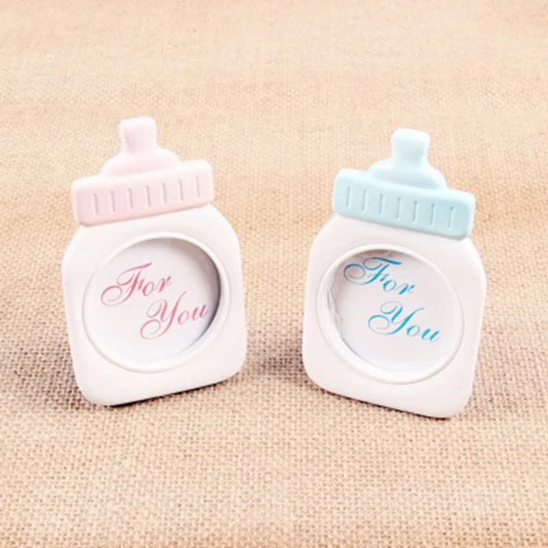 1pc Baby Bottle Shape Plastic Photo Frame Square Decoration Home Shower Kids Room Decor Supplies | Дом и сад