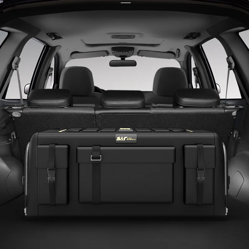 

New Collapsible Car Organizer Trunk Storage Bag Car Accessories Organizer Portable Folding Car Storage Box Black For Auto Trucks