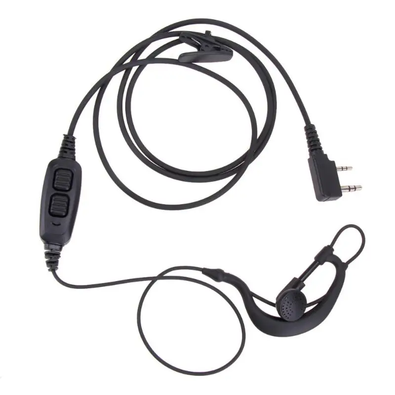 2 Pin двойной PTT гарнитуры микрофон для Baofeng UV-82 UV-8D иди и болтай Walkie Talkie s