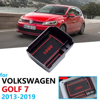 

Car Organizer Accessories for Volkswagen VW Golf 7 MK7 2013 2014 2015 2016 2017 2018 2019 Armrest Box Storage Stowing Tidying