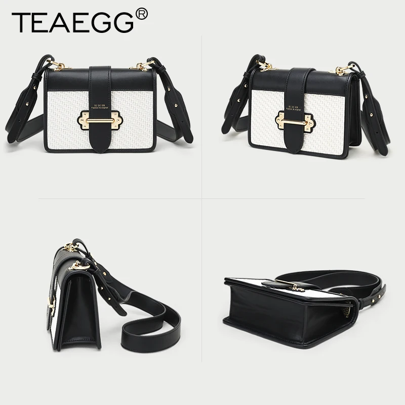 TEAEGG дизайнерская женская трикотажная сумка на плечо, Лоскутная модная сумка через плечо