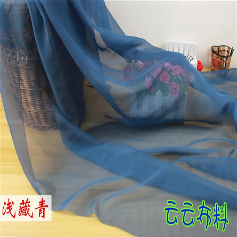 Chiffon Fabric By The Meter for Skirt Dress Clothes The Inner Lining Sewing Chiffon Fabric Green Fabric For Summer Dress