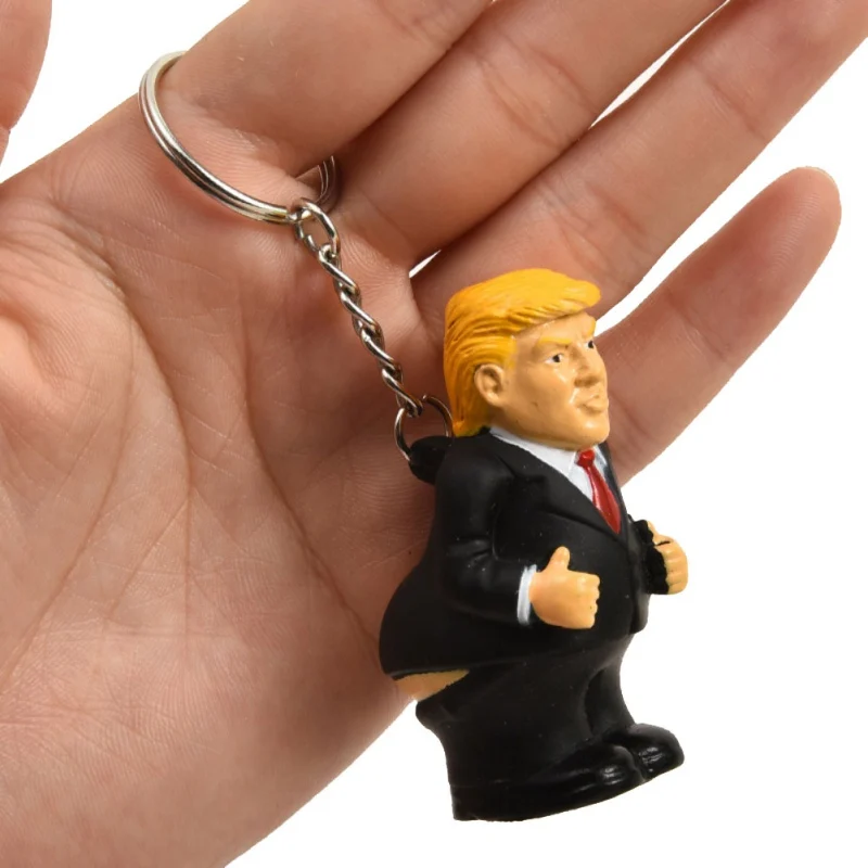 Силиконовая кукла пародия для Трамп моделирование кукла автомобиль сумка Подвеска сжимаемая кукла