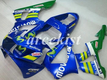 

New ABS Motorcycle Full Fairings Kits Fit For HONDA CBR900RR CBR929RR 2000 2001 00 01 929 Body set Blue green