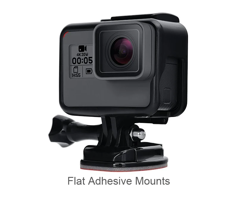 4Pcs Flat Curved Mount Set Sticker 3M Adhesive for GoPro Hero 8 7 6 5 4 Sjcam Yi 4K Eken DJI Osmo Action Sport Camera Accessory