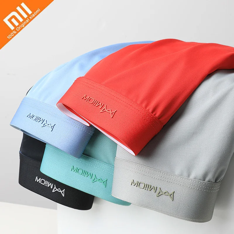 Xiaomi-bóxer de seda de hielo para hombre, ropa interior fina, transpirable, sin costuras, pantalones cortos de colores sólidos, 3 uds.