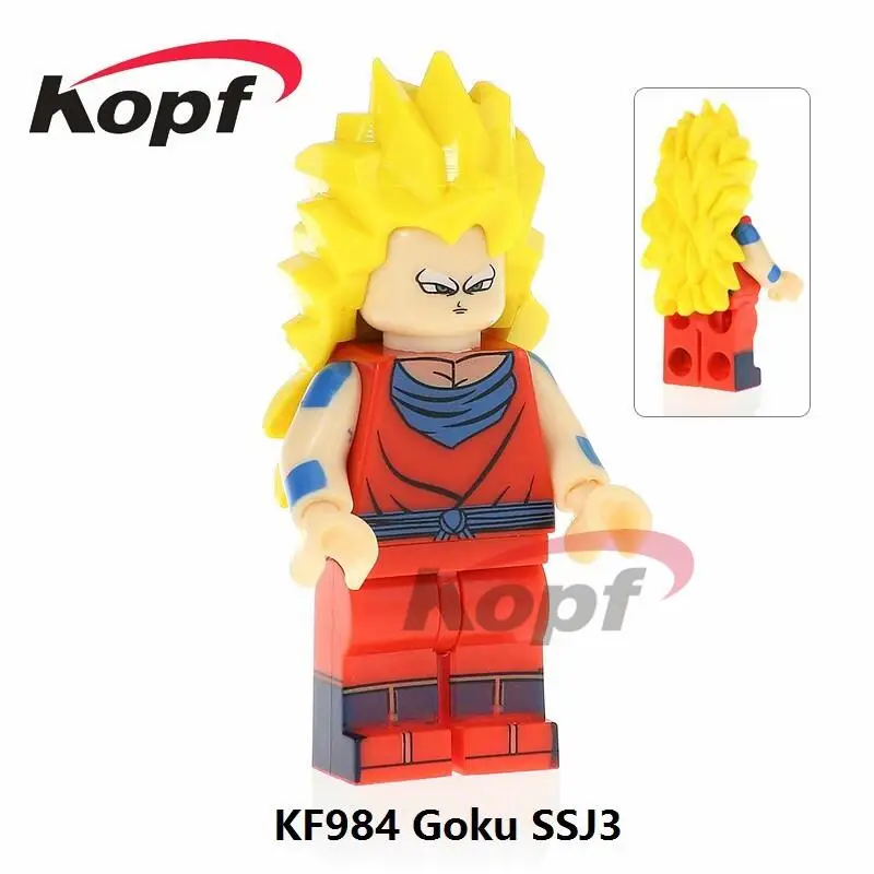 20 шт. KF2020 строительные блоки Dragon Ball Z фигурки Android 16 общие синие Future трусы Супер Герои Кирпичи Детские Подарочные игрушки - Цвет: KF984 20Pcs No Box