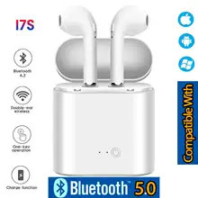 I7s TWS Bluetooth 5,0 наушники стерео наушники Bluetooth гарнитура с зарядным устройством беспроводные гарнитуры для всех смартфонов W8D0