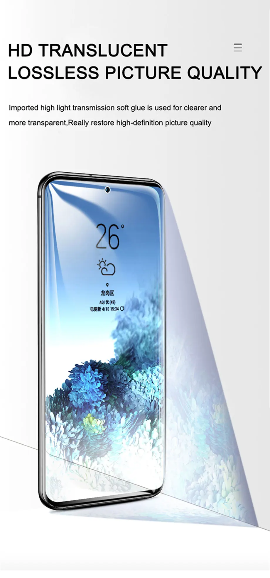 Protective Hydrogel Film Screen Protector For Samsung Galaxy S20 S10