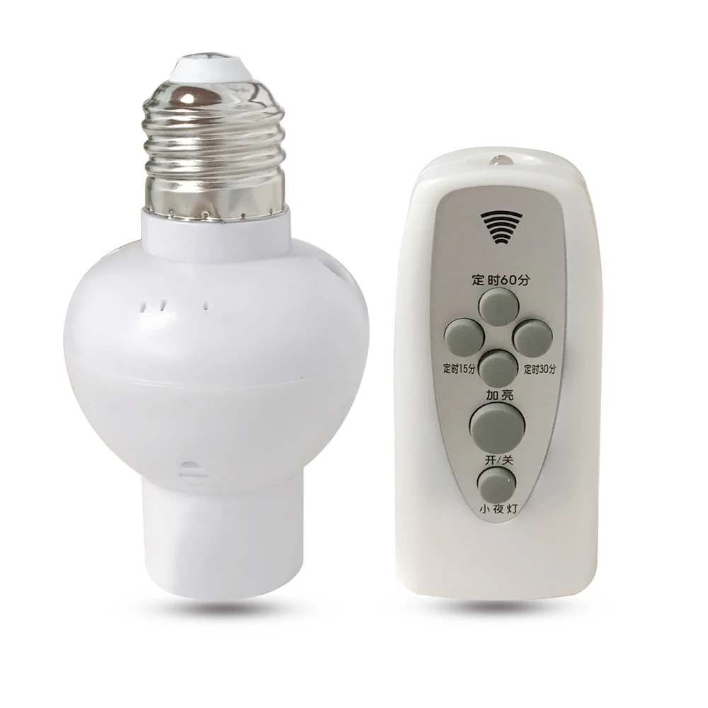 

E27 Socket lamp base Remote Control Lamp Holder Support Dimmer&delay LED Bulbs Switch RF/IR/sound Light control Night light Base
