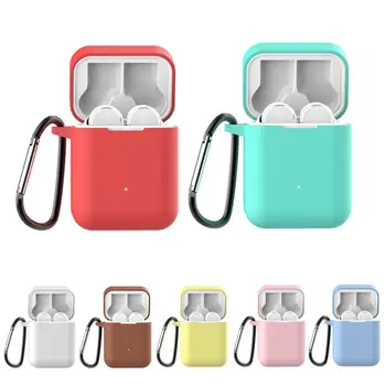 

Soft Silicone Earphone Protective Case Cover Silicone Protector Pouch For Xiaomi Airdots Pro Wireless Headset Protection Case