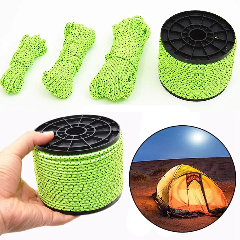 Reflective-Tent-Rope-Nylon-Line-Cord-Rescue-String-Paracord-Rope ...