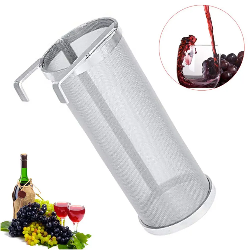 

Drink Tool Stainless Steel 300-400 Micron Double Hook Beer Hop Easy Clean Mesh Fire Resistant Accessories Strainer Brew Filter