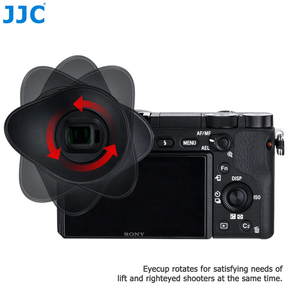JJC камера наглазник мягкий 360 градусов видоискатель окуляр для sony A6100 A6300 A6000 NEX-6 NEX-7 заменяет sony FDA-EP10