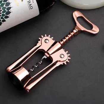 

Red wine corkscrew Red wine wine opener or other utensils Kitchen gadgets Bar multi-function portable beer wine opener rose gold