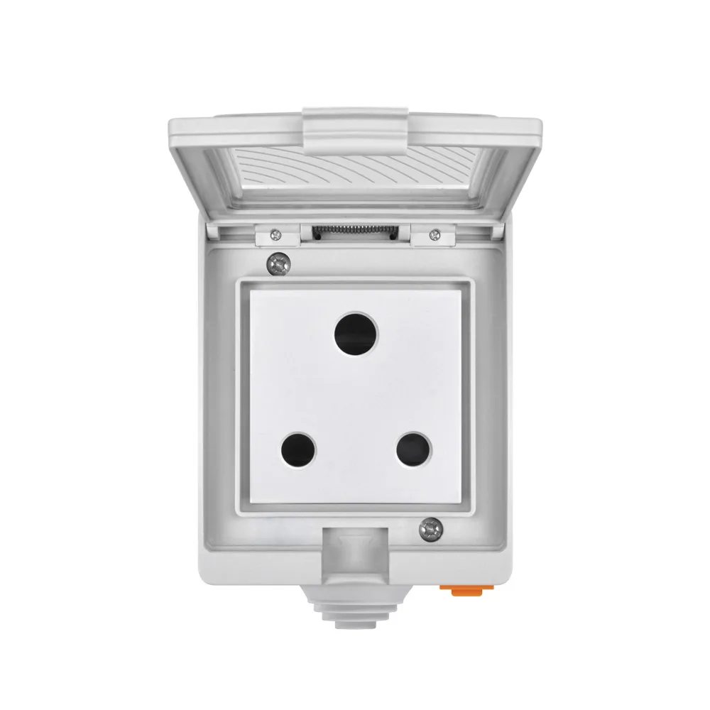 SONOFF S55 Wi-Fi розетка умное водонепроницаемое приложение Vocie дистанционное управление таймер AU DE FR US/ZA UK вилка IFTTT работа для Amazon Alexa Google - Цвет: ZA