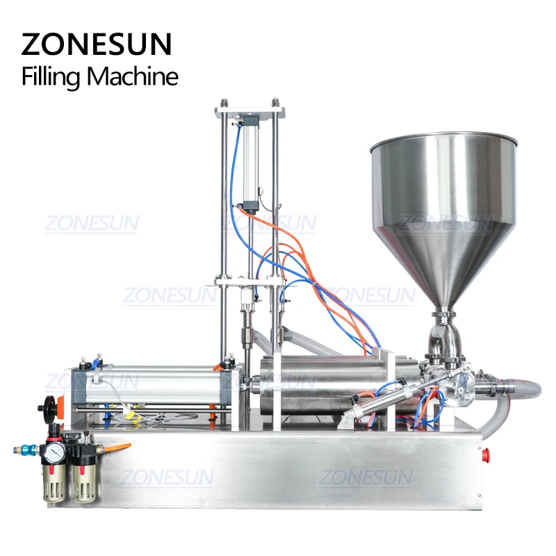 ZONESUN ZS GTD2 двойные насадки автоматическая машина для наполнения жидкостей бутылки