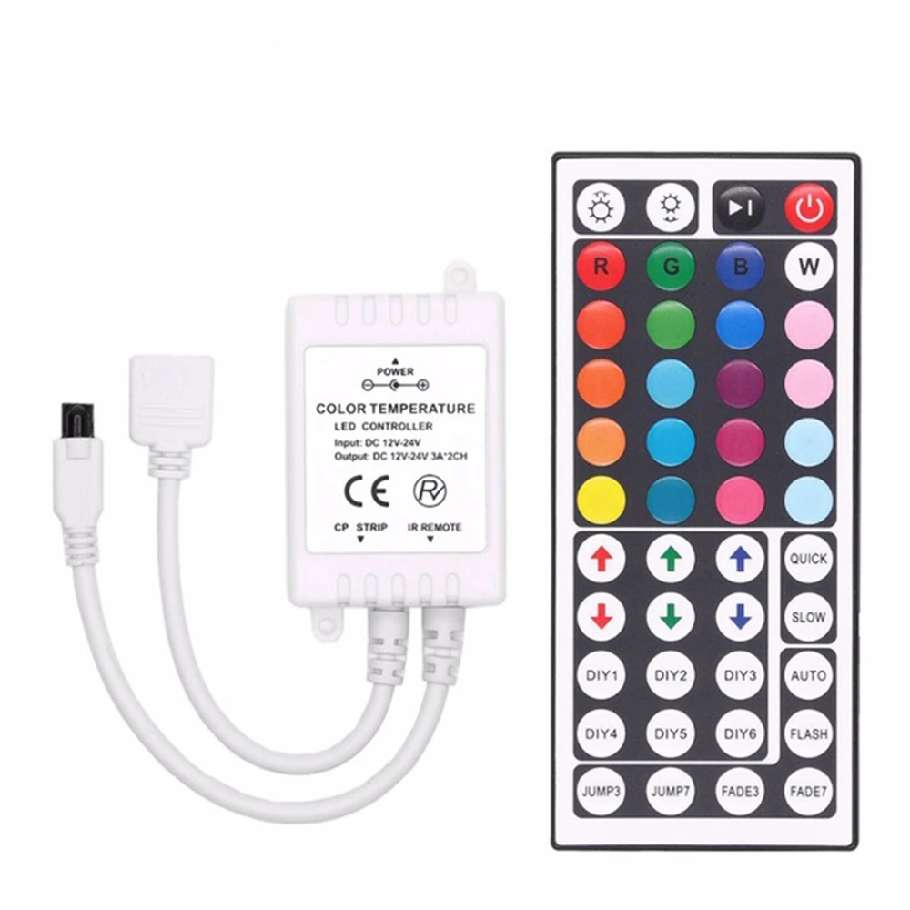 Лента светодиодная SMD 5050 3528 RGB 12 в пост. Тока 24 клавиши/44 клавиши | Лампы и освещение