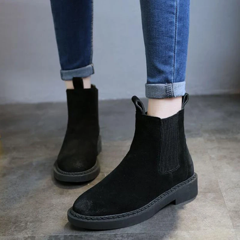 5_Genuine-Leather-Women-Chelsea-Boots-Brand-Winter-Warm-Short-Ankle-Boots-Plus-Size-Platform-Single-Flats