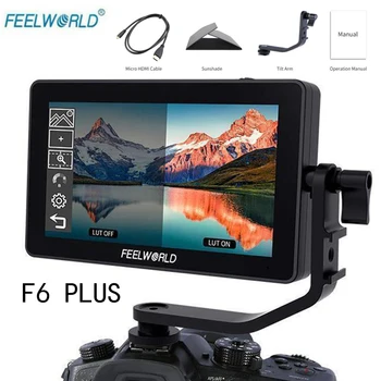 

Feelworld F6 PLUS Monitor Aluminum Alloy 5.5 Inch Touch Screen Director Monitor DSLR Camera 4K Micro Single Display