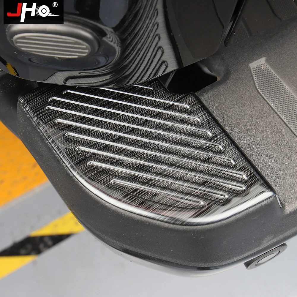 

JHO Carbon Grain Rear Bumper Side Sill Scuff Plates Protective Cover For Ford F150 2017-2020 Raptor 2019 2018 Truck Accessories