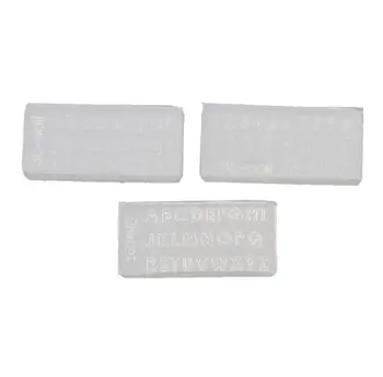 

3Pcs epoxy resin molds Small Size Numbers Letters Mold Kit Alphabet Pendant UV Resin Silicone Mold Jewelry Making Tools Crafts