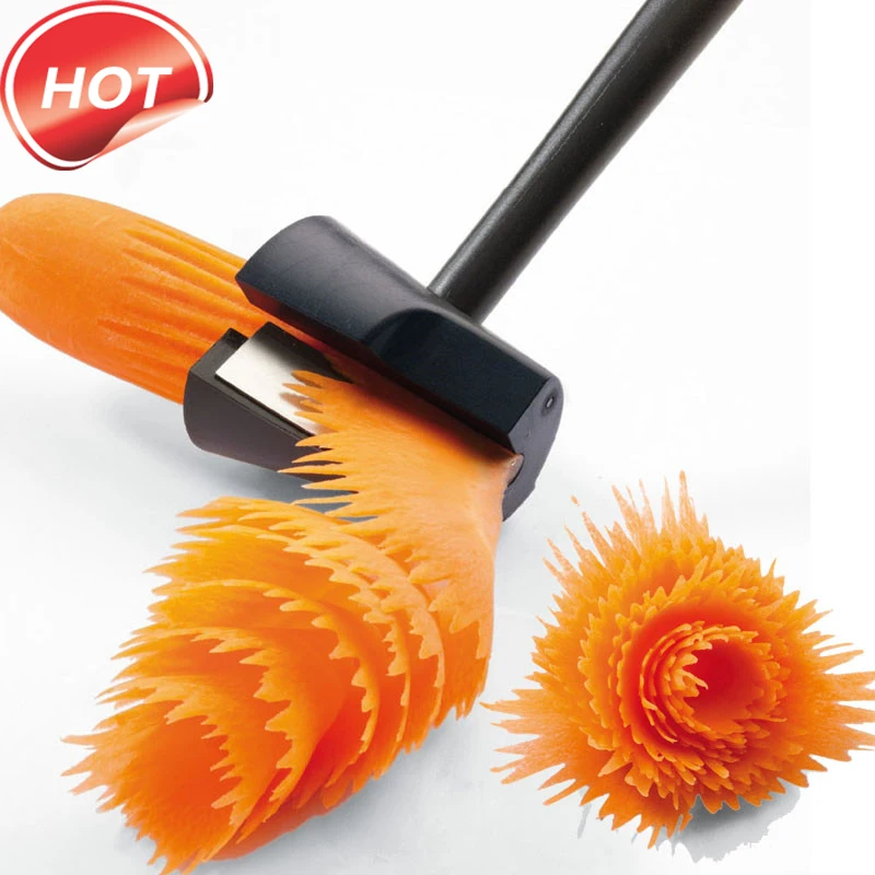 

1 Pcs Fruit And Vegetable Creative Plastic Cutter Rotating Peeling And Cutting Hole Shape Cutter Kitchen Gadget Cooking Tool