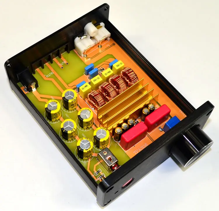 3A DC18-24V 50 Вт* 2 домашний аудиоусилитель мини TPA3116 2,0 Fever цифровой Класс D усилитель 470 мкФ/25 в 108*90*39 мм