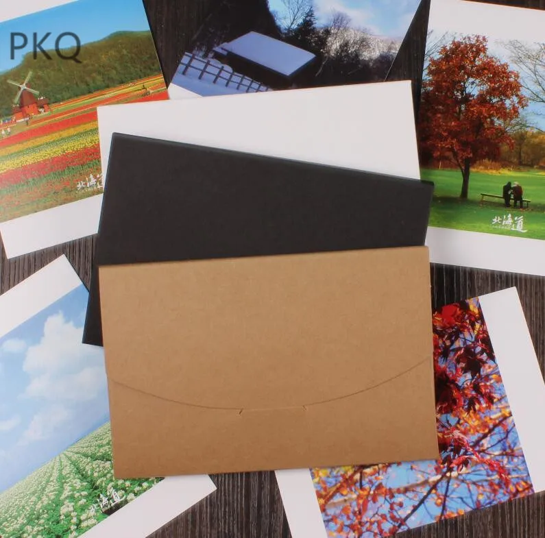  350gsm Kraft Paper Postcard Packaging Box Wedding/Birthday Party Invitation Card Box Photo/Picture  - 4.0006E+12