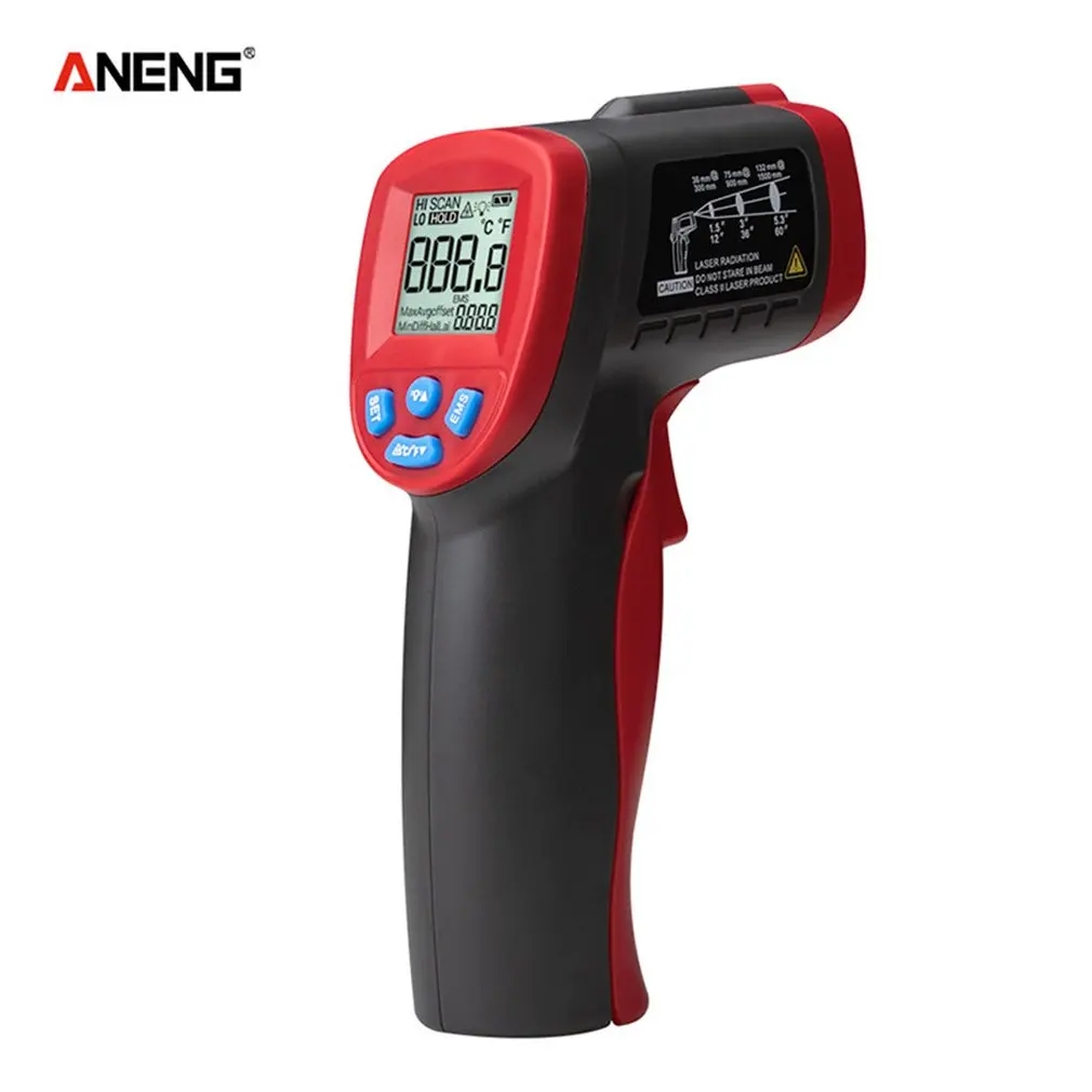 

Handheld Portable Non-Contact Infrared Thermometer High Precision Thermometer Industrial Temperature Gun