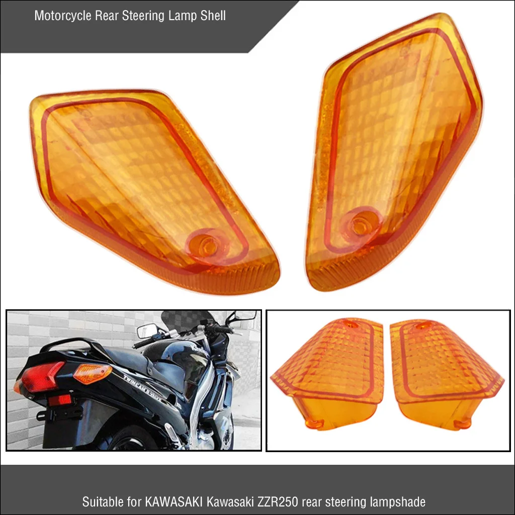 

1Pair Rear Left & Right Turn Signal Indicator Light Lens for Kawasaki ZZR250
