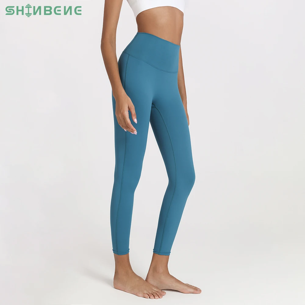 Shinbene Bare Second-skin Workout Fitness Leggings Women No Front Seam ...