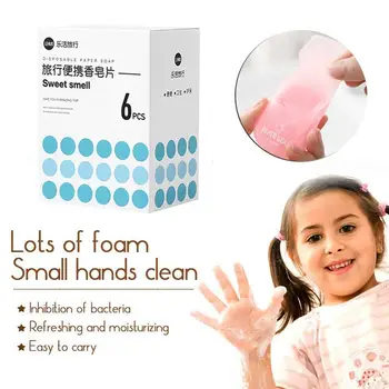 

120 Sheets Disinfectant Soap Papers Portable Comfortable Paper Travel Sterilize Home Outdoor Children Soap High Mini Effect B5B2