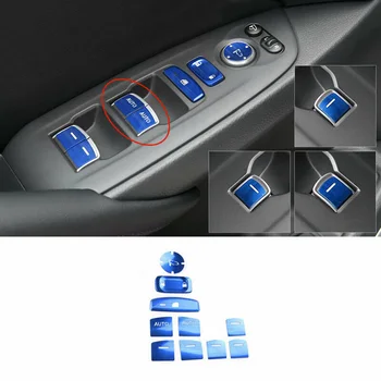 

Aluminum Button Cover Window Lift Switch Sequin Decor For Honda Accord 2018-2020