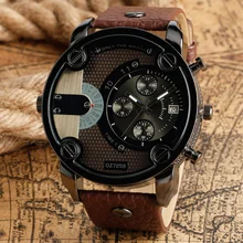

DZ men's watch fashion large dial style steel belt watch sports belt quartz watch